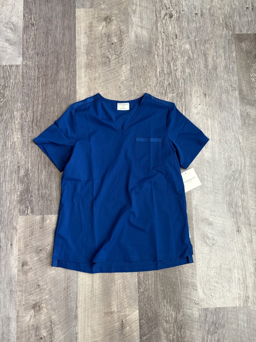Women's V-Neck Short Sleeve Top in Royal Blue